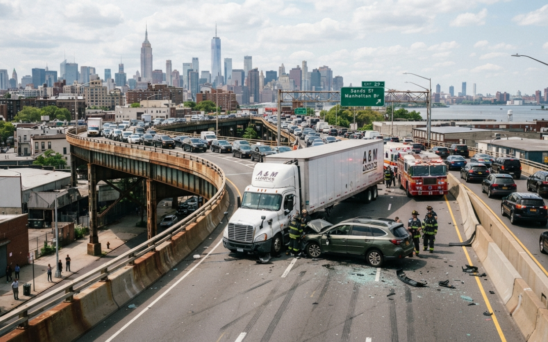 Tractor-trailer rear-end crash on the BQE near the Sands Street exit koenigpierre.com BQE Truck Accident Lawyer | What to Do If a Truck Hits You