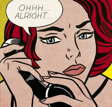 Pop-art style woman on the phone reluctantly saying "Ohhh… alright…" as she agrees to give an insurance adjuster a recorded statement